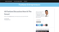 Desktop Screenshot of fastlaneentrepreneurs.com