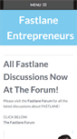 Mobile Screenshot of fastlaneentrepreneurs.com