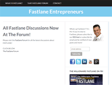 Tablet Screenshot of fastlaneentrepreneurs.com